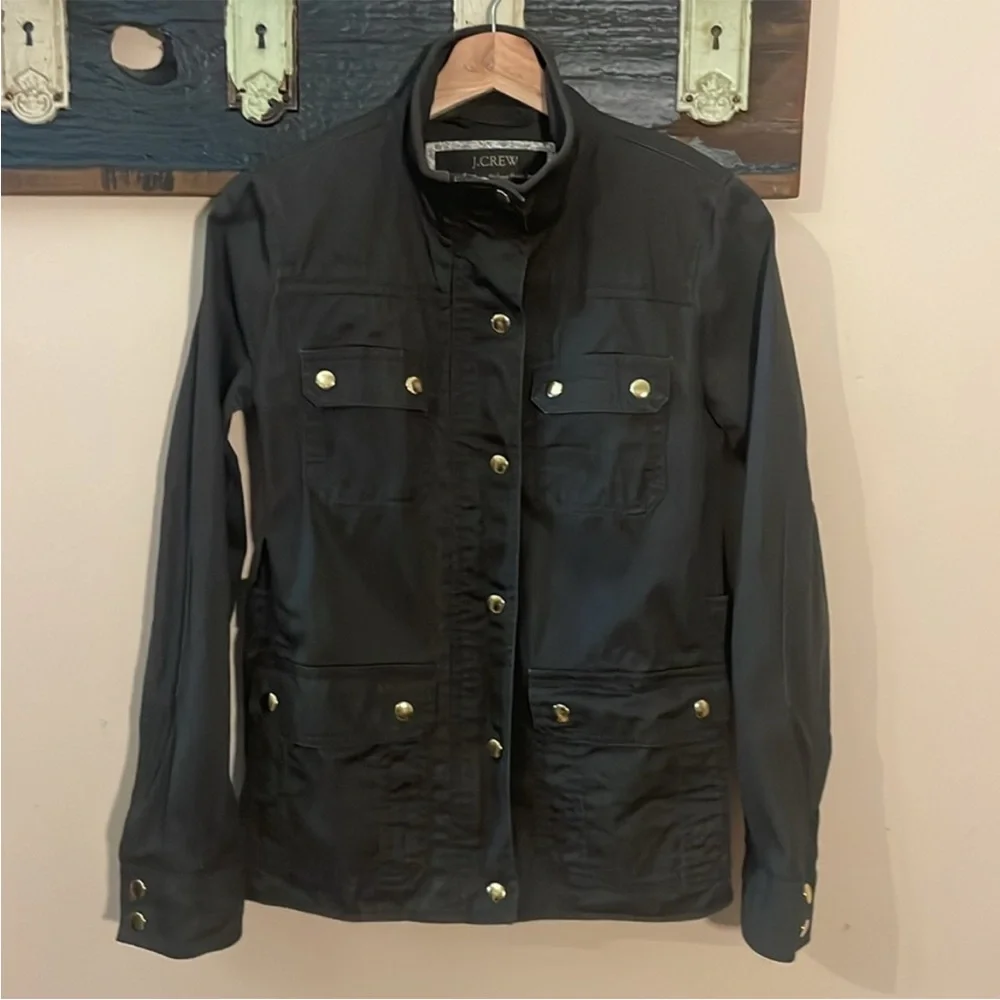 J. Crew Olive Green Boyfriend Relaxed Fit Field Jacket Size XS - Picture 11 of 16